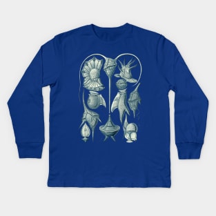 Ernst Haeckel Peridinea Plankton Kids Long Sleeve T-Shirt